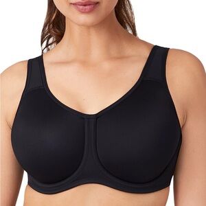 Wacoal Simone Sport Hight Impact Underwire Bra 855170 Black 36DDD